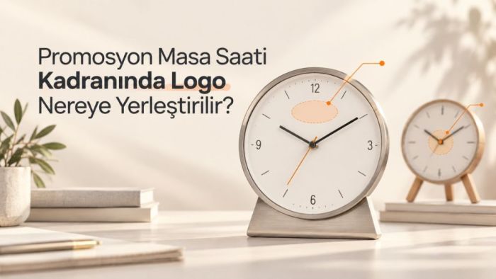 Promosyon Masa Saati Kadranında Logo Nereye Yerleştirilir?